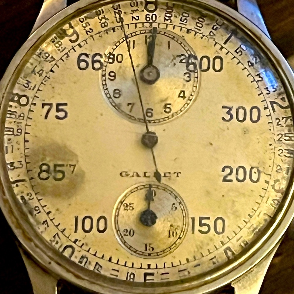 RARE WORKING 1935-1944 Gallet MultiChron Regulator!!